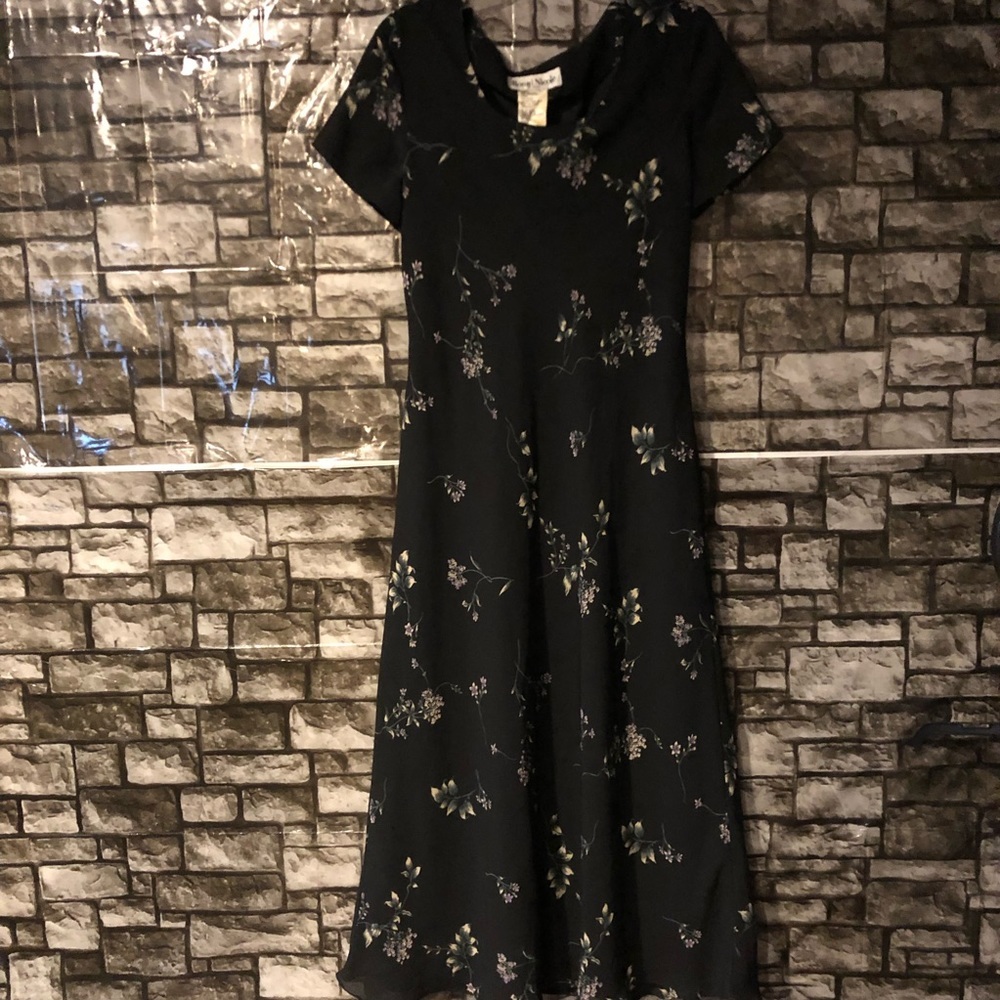 Vintage Flower Dress Size 14 Ronni Nicole
